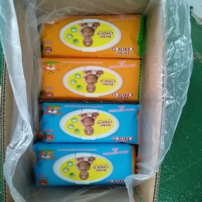 دستمال مرطوب بچه OEM ODM سفید