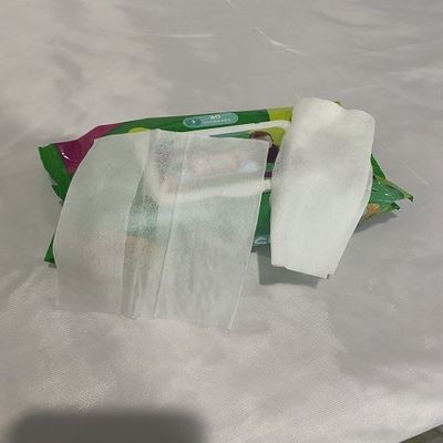 دستمال مرطوب دستمال مرطوب پارچه ای کودک ، 60 گرم در هکتار ویتامین E بدون الکل